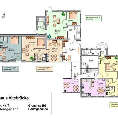 Апартаменты Landhaus Altebruecke, Ap 9, Entennest *